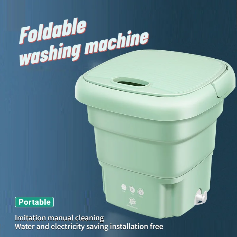 

Folding Washing Machine Portable Camping Mini Washer Special Socks Underwear Underpants Infant Clothing Cleaning