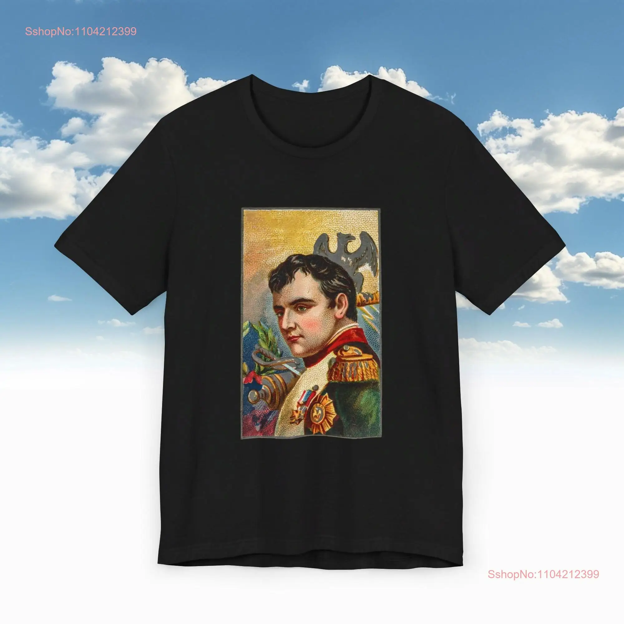 Classical History Illustration T Shirt Napoleon Bonaparte Vintage Style Colorful Art Print Great for Lover