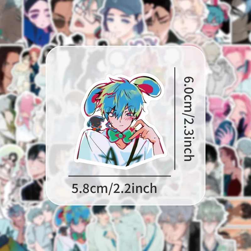 53pcs ALIEN STAGE Stickers Anime Waterproof Graffiti Decals Phone Laptop Luggage Bottle Skateboard Decoration DIY Sticker Toys