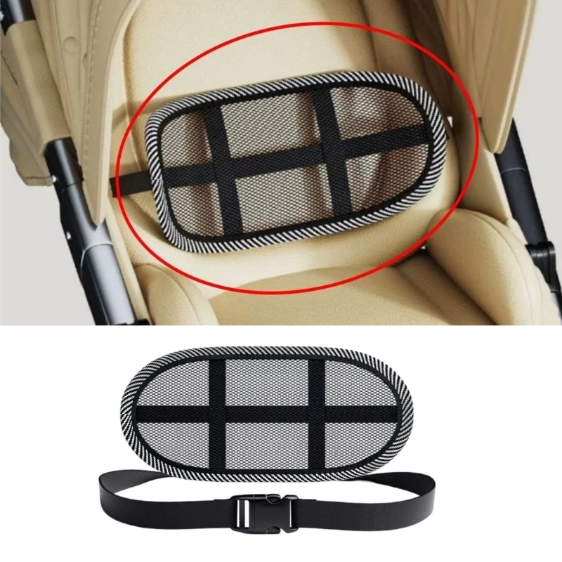 

Multi Functional Strollers Lumbar Pad Soft Backrest Washable Fabric Strollers Back Support Cushion for Toddlers Machine 24BE