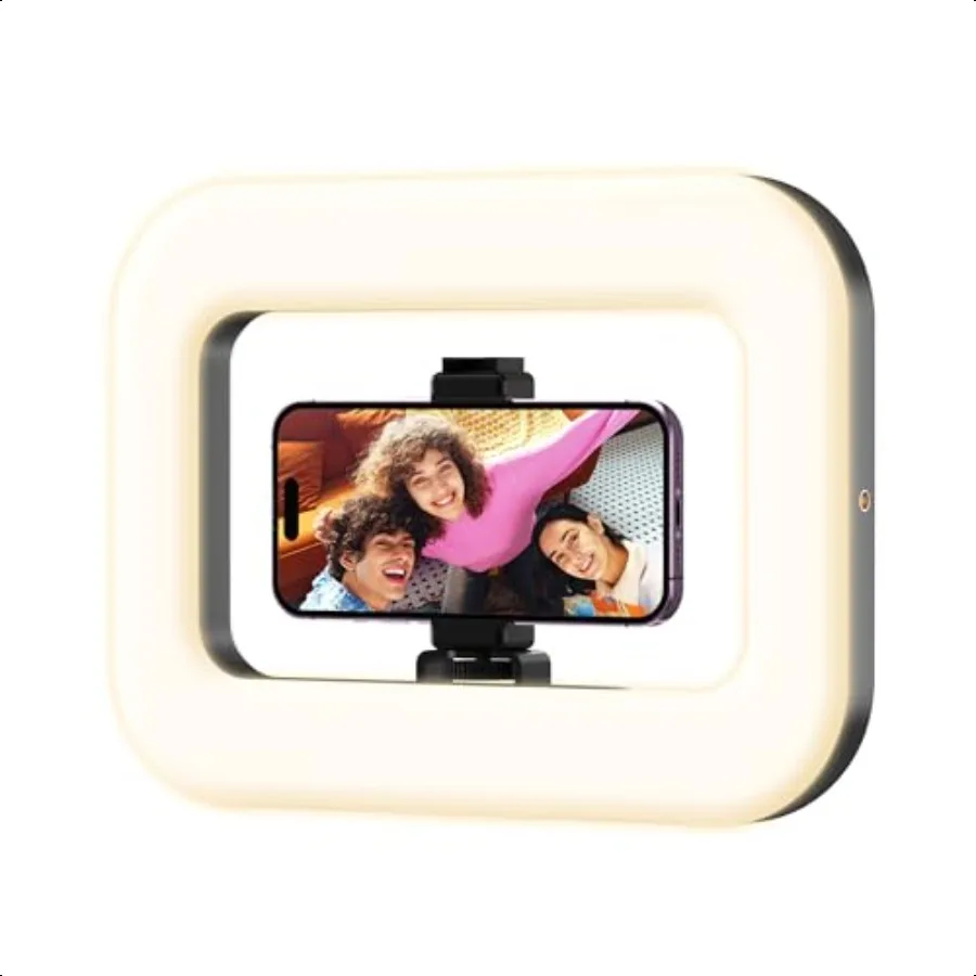 

Rechargeable Ring Light Without Stand Cordl Square Ring Light for 360 Photo Booth Accories Phone Video Stabilizer for iPhone wi