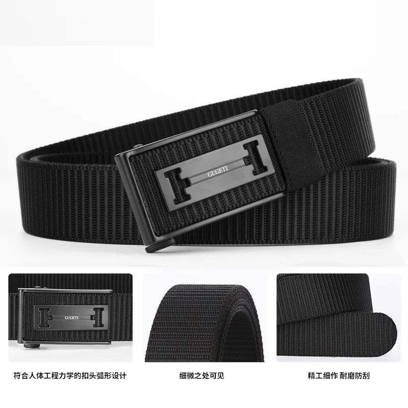 Men's Belt Polyester Canvas Outdoor Weaving Tactical Military Training Belt Manufacturer Direct Sales Military Training Belt