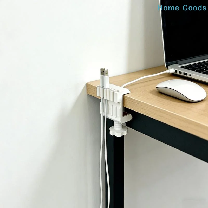 preferred3D Printed Pla Eco-Friendly Material Desktop Data Cable Clip, Desktop Traceless Cable Management And Organization Tool