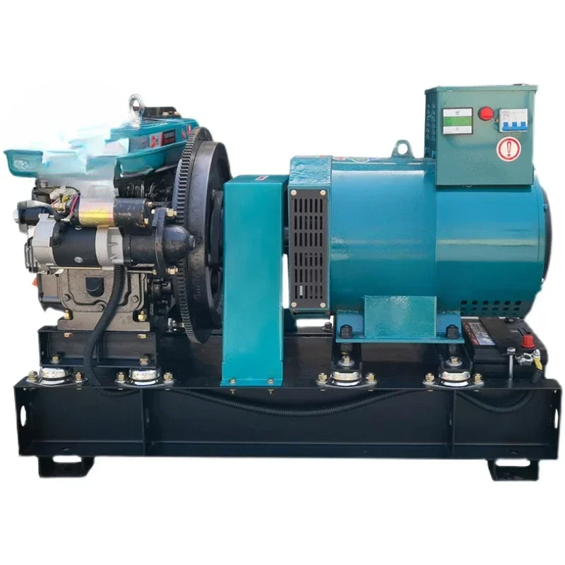 Single cylinder diesel generator set 15/20/24 KW kW direct connection small three-phase 380V low fuel consumption