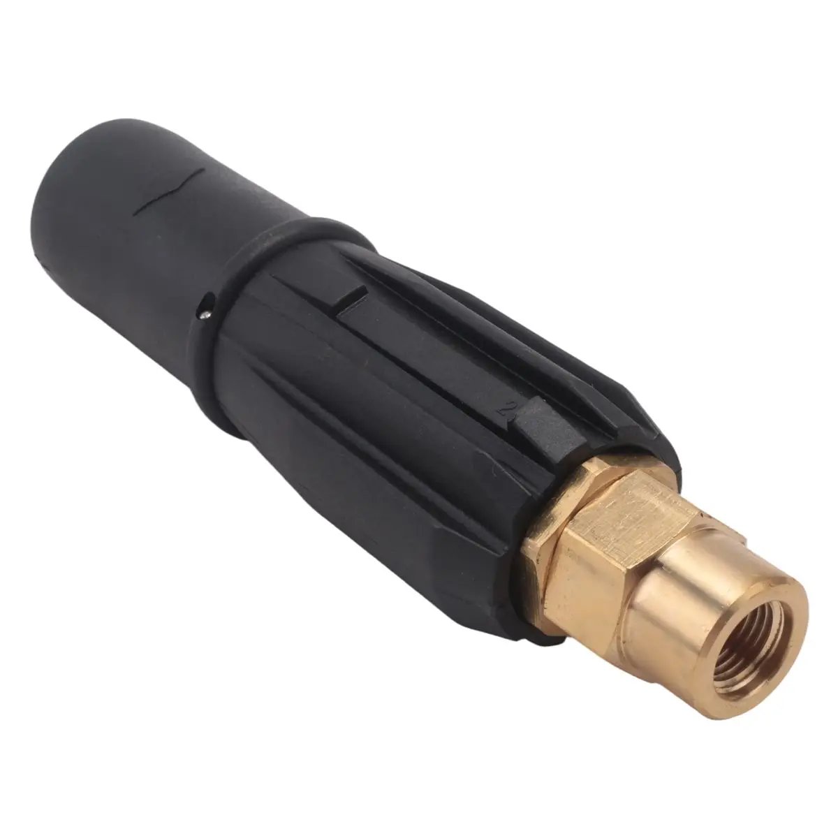 Compatible Brass Fan-Shaped Snow Foam Nozzle Self-Priming Nozzle for High Pressure Washer Generator Car Cleaning Accessory G1/4