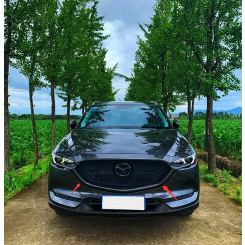 

Car Accessories For Mazda Cx-5 2017 2018-19-20-21-22-2023 Car Grille Trim Strip Front Bumper Full Star Racing Grills Cover Trim