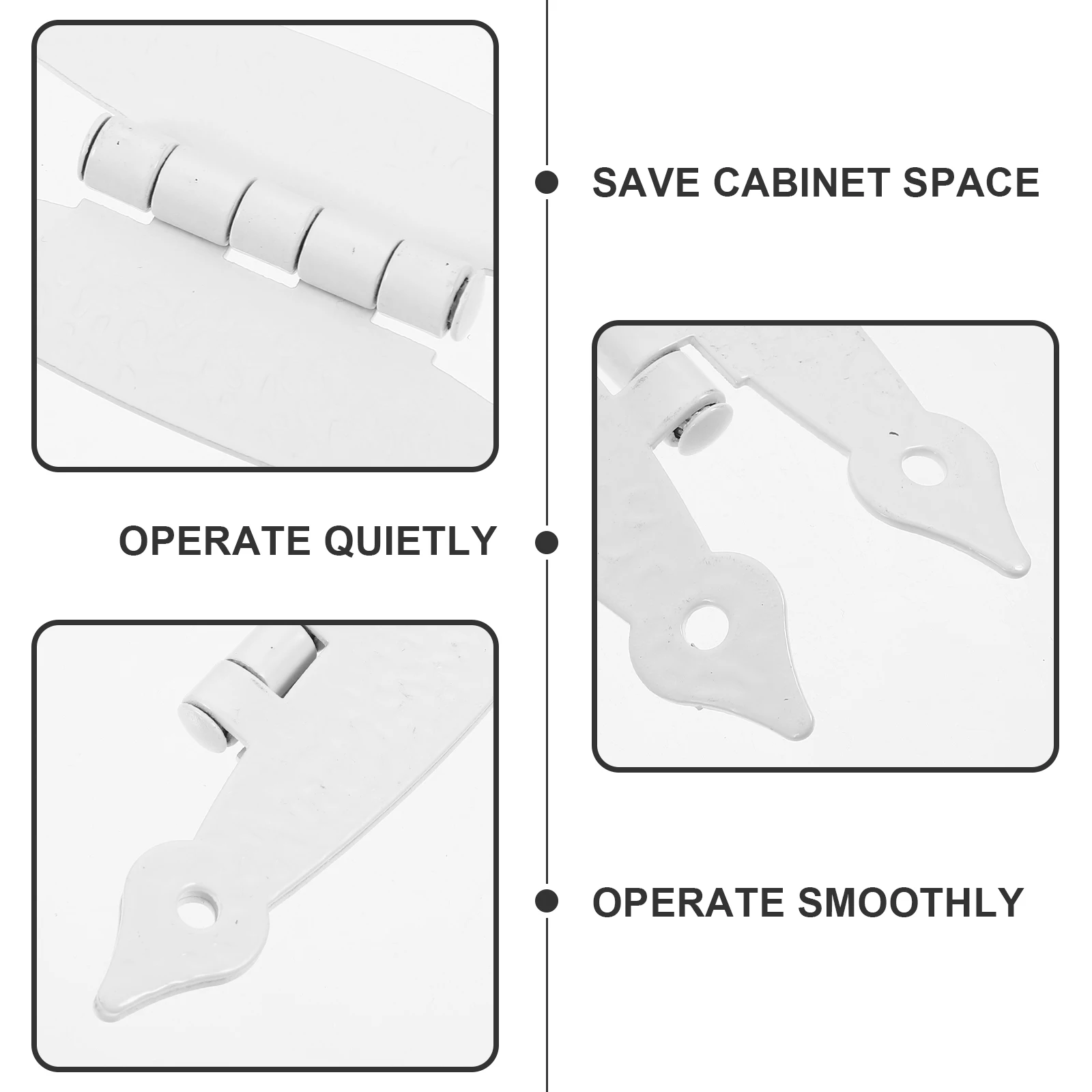 

4pcs Steel Furniture Hinges Iron Cabinet Hinges For Kitchen Cupboard Interior Door Smooth Closing Hinge Replacement