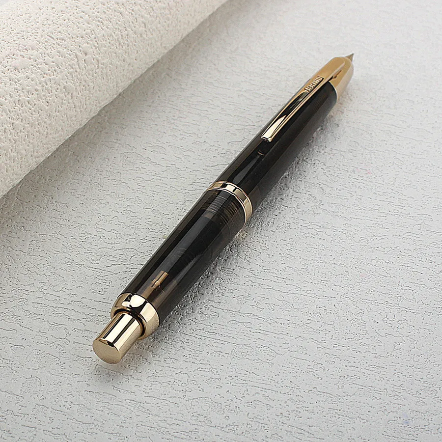 Jinhao 20-Press einziehbarer Füllfederhalter mit EF/F-Feder und Konverter, Kunstharz-Schreib-Geschenkstift – Detail 6