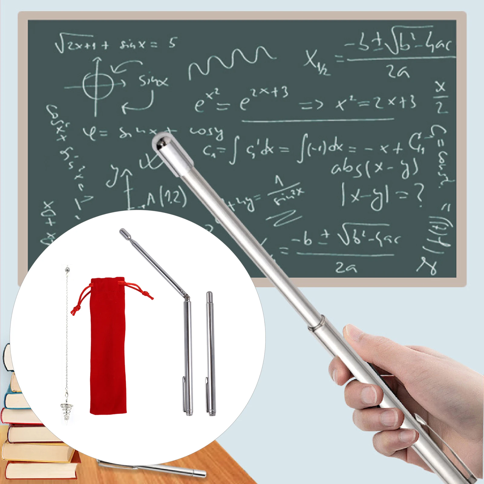 2Pcs Flexible Dowsing Rods with Pendulum Kit for Instruments Observe