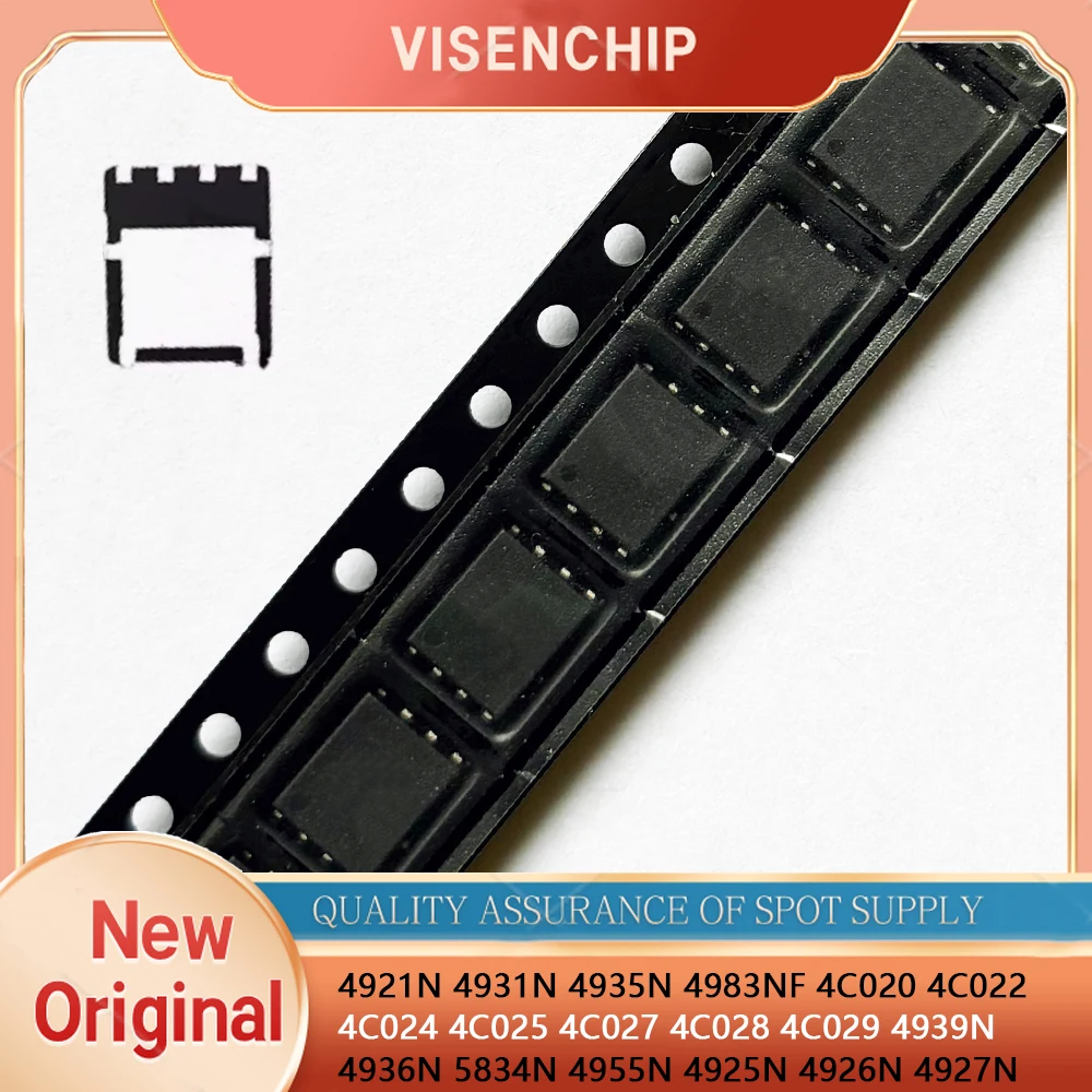 5pieces New 4921N 4931N 4935N 4983NF 4C020 4C022 4C024 4C025 4C027 4C028 4C029 4939N 4936N 5834N 4955N 4925N 4926N 4927N QFN-8