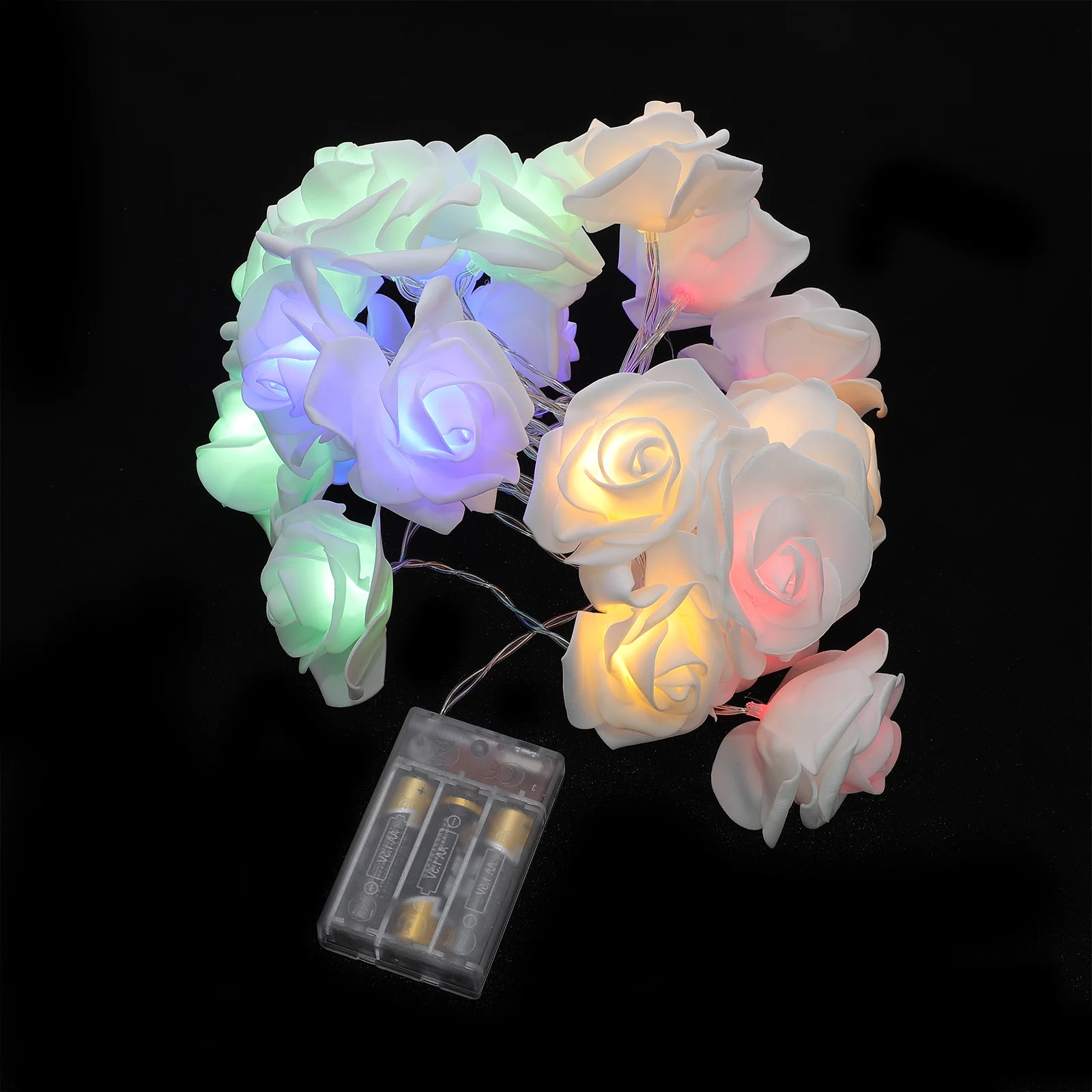 1pc rosa luz da corda fada romântico feriado festival festa decoração para árvore de natal janela parede brilho iluminação