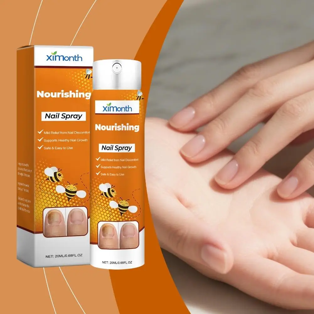 Bee Venom Nourishing Nail Care Spray Gentle Soothing Repair for Damaged Discolored Brittle Toenails Moisturizing Nail Treatment