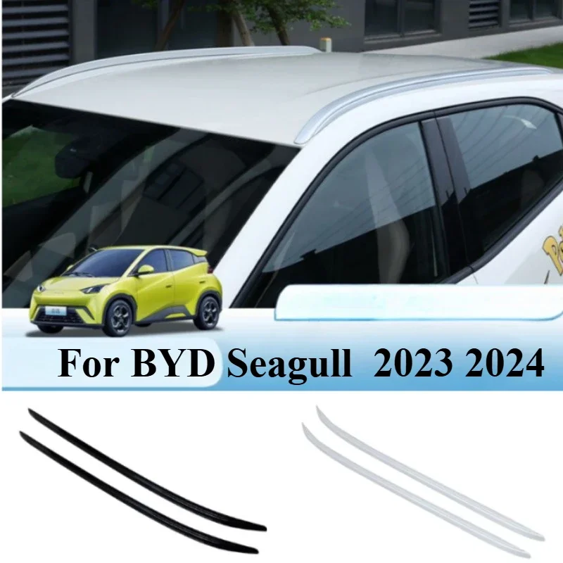 For BYD Seagull Accessories 2023 2024 Car Roof Luggage Compartment Roof Crossbar Luggage Rack Aluminum Alloy Rack Luggage Strip