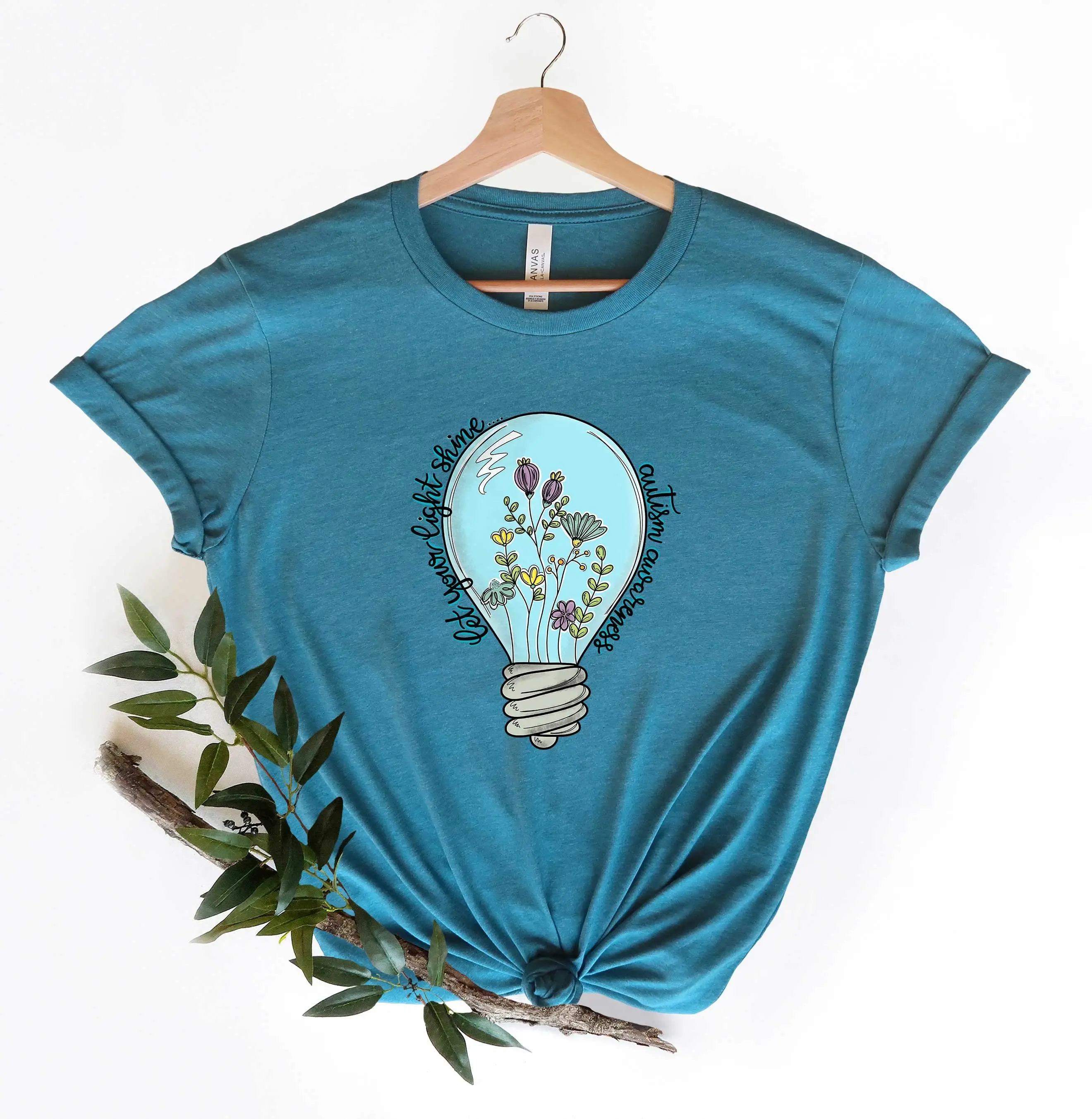 Let Your Light Shine T Shirt Autism Sweat Awareness Mom Day Support