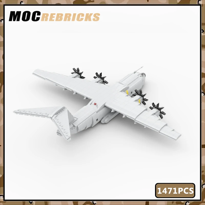 MOC Military Fighter Series A-400M Mini-Scale Assembly Building Blocks WW2 Aircraft Education Model DIY Bricks Toy Kid Xmas Gift