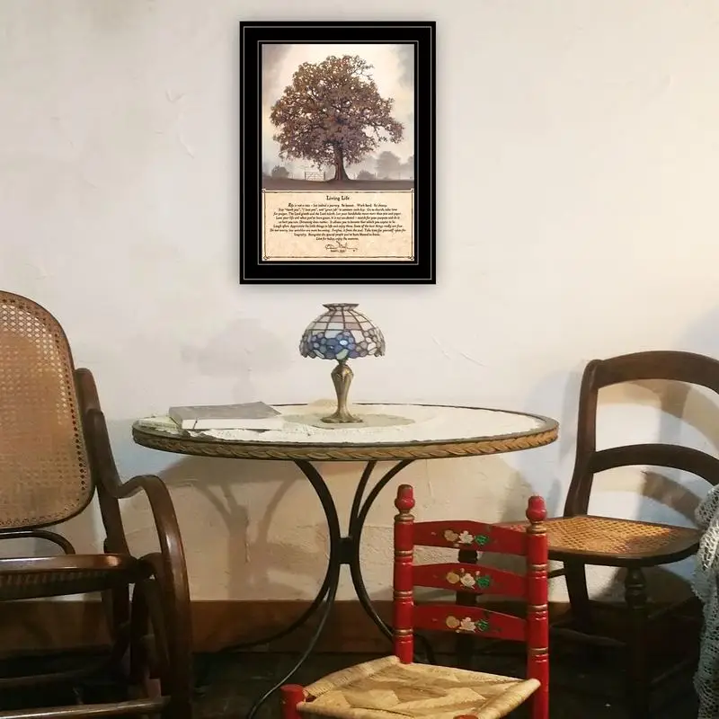 

Настенное искусство в рамке «Живая жизнь», современный декор, принт для украшения дома, спальни и фермерского дома от художника Бонни Мохра
