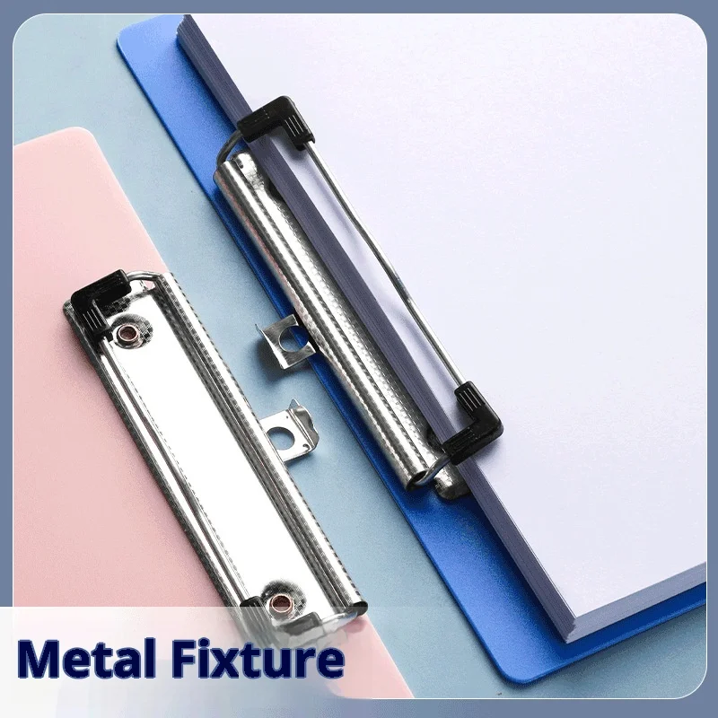 حافظة مقاس A4 مع لوحة كتابة بلاستيكية لتنظيم المكتب، مجلد تخزين المستندات، حامل مستندات بلاستيكي متين #2