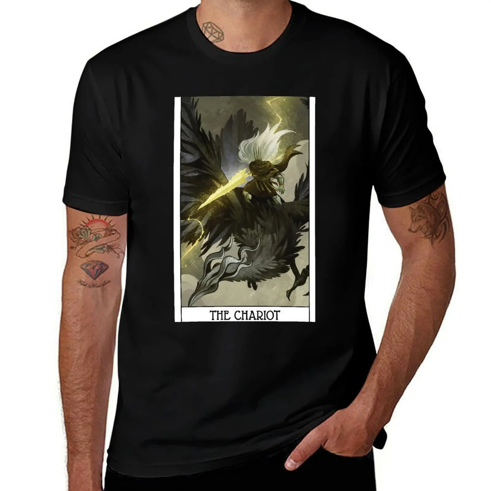 

Souls Tarot: The Chariot T-Shirt cotton t shirt pack man t shirt graphic T-Shirt