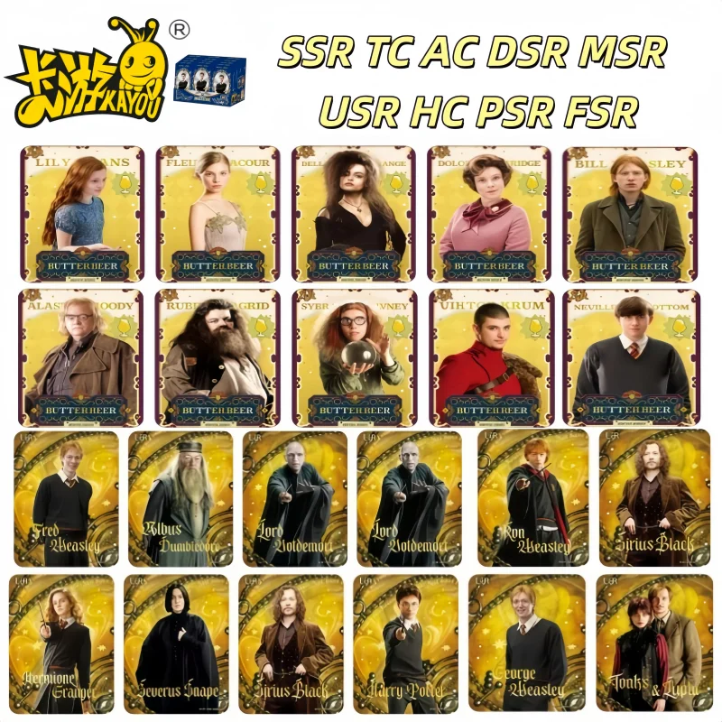 

KAYOU подлинная карта Гарри Поттера, серия волшебников, Magic Academy SSR USR PSR FSR TC AC, коллекция фильмов, подписанные карты, игрушки, подарки