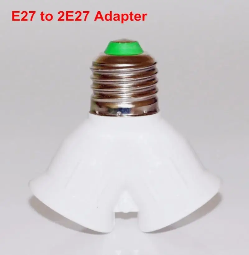 Screw E27 LED Base Light Lamp Bulb Socket E27 to 2-E27 Splitter Adapter lamp holder E27 Socket Bulb Holder