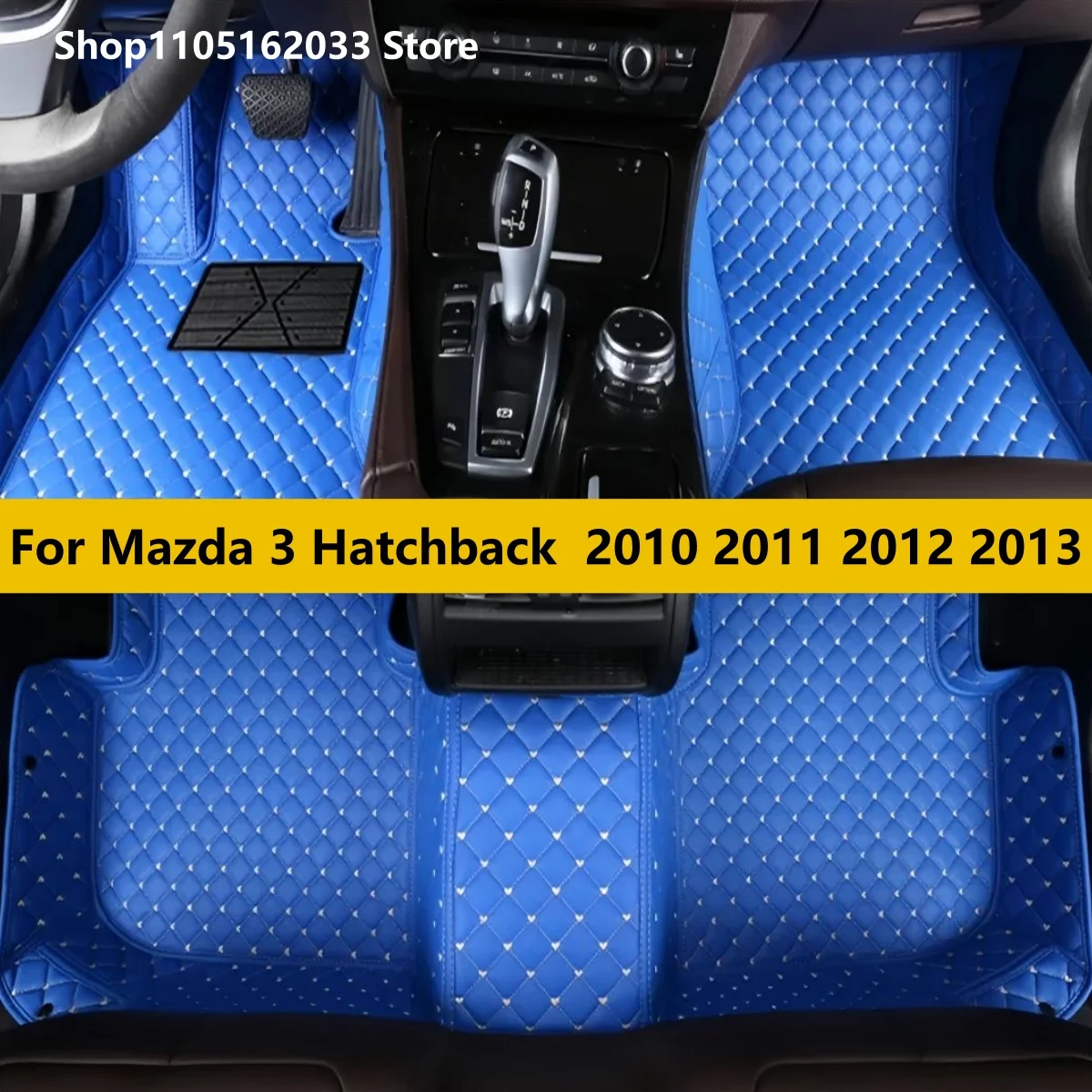 

Car Floor Mats For Mazda 3 Hatchback Fit 2010 2011 2012 2013 Automobile Foot Coverage Pads Vehicle Carpet Leather Full Set Matts