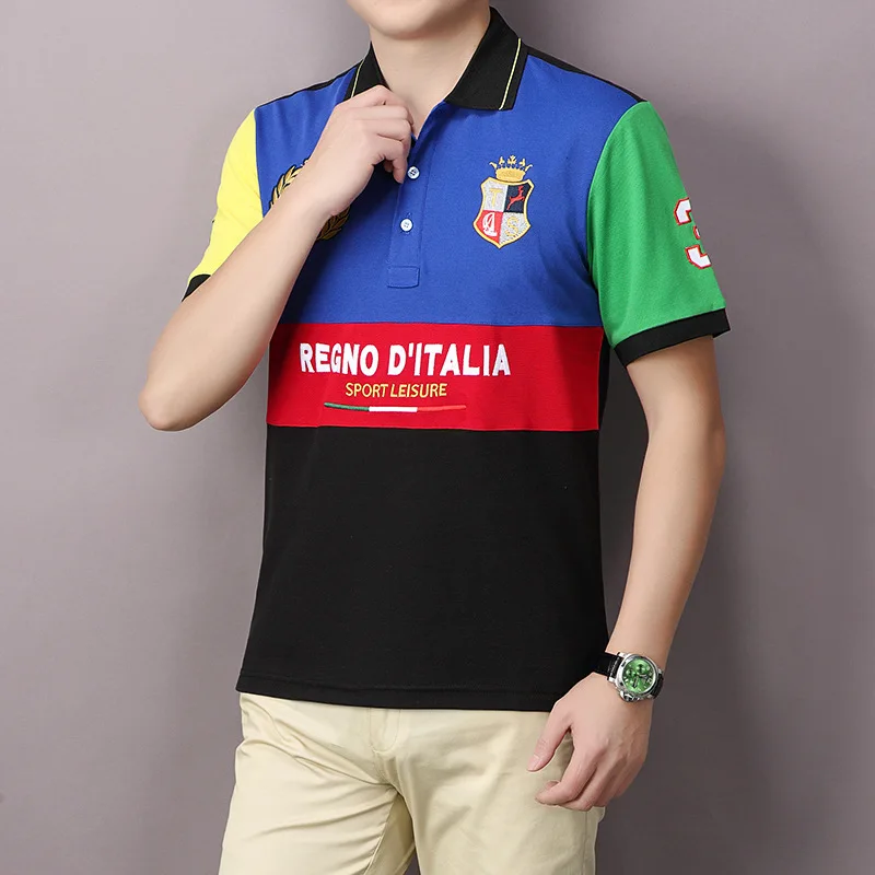 Men's Polo 2025 Summer New High-end Embroidered Casual Short Sleeved Polo T-Shirt High Quality PLUS SIZE 7XL Men's Top Clothing