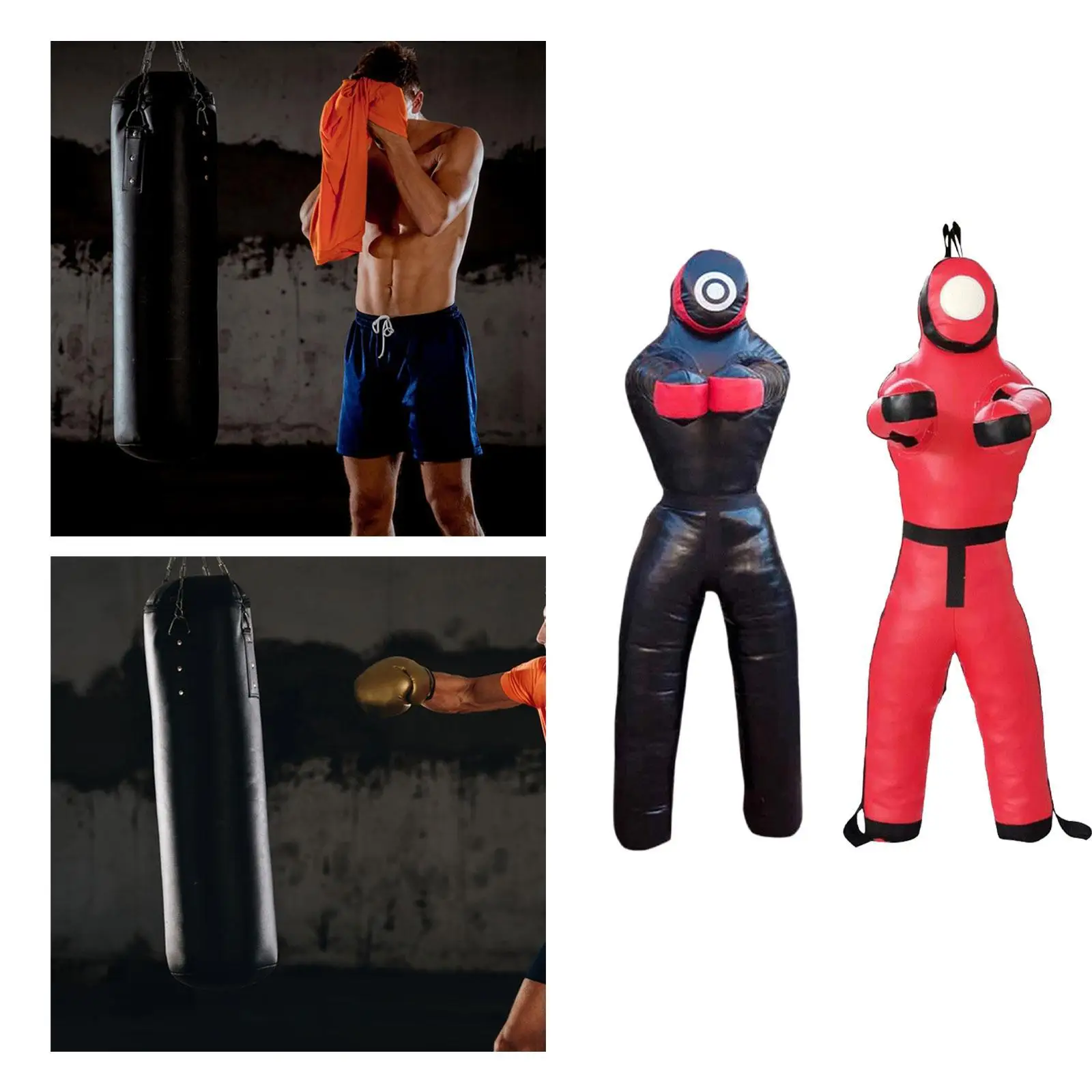 

Mma Grappling Dummy Bag Wrestling Punch Bag Empty Unfilled Hanging Equipment for Adults and Beginners Training Dummy