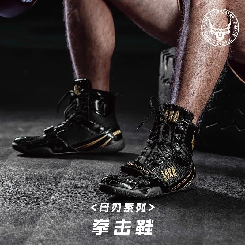 

New Wrestling Shoes Fighting Comfortable Training Wrestling Boots Indoor Professional Boxing Shoes Adult Sports Sneakers