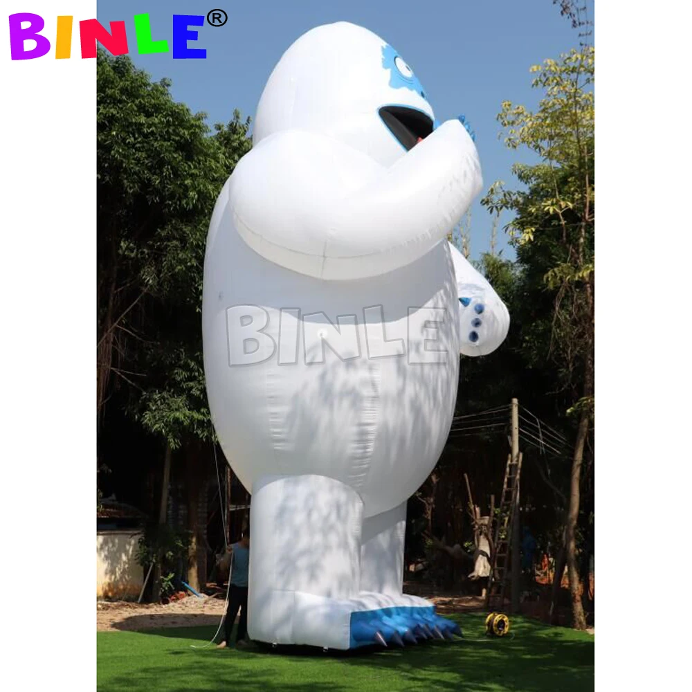 Muñeco de nieve gigante inflable para hombre, decoración del día de Navidad, blanco puro, eventos al aire libre, nuevo