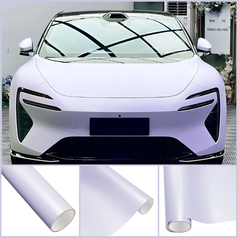 

Super Matte StellaLou Purple PET Wrap Vinyl Film Car Whole Body DIY Color Decal Protective Cover Sticker Auto Tuning Accessories