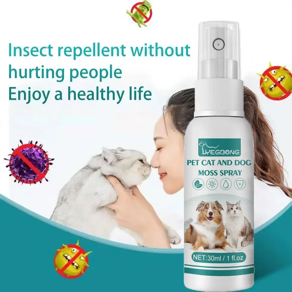 

NEW 30ml Pet Expel Fleas Lice Treatments Spray Quick And Handy Fleas Ticks Expellent For Dogs Cats Pet Health Supplies