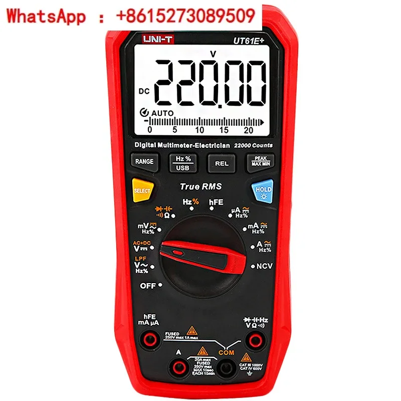 Ulide UT61E+Multi meter Digital High precision Electrical Intelligent Meter UT61B+AC/DC Meter UT61D+