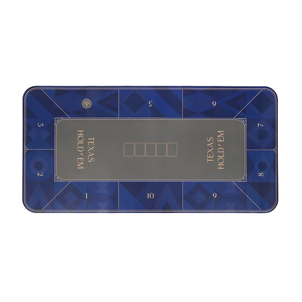 Tappetini da tavolo spessi da casinò Texas Hold'em Tappetini da poker in gomma Texas Poker antiscivolo Tovagliette da poker Tappetini da gioco da tavolo per la casa