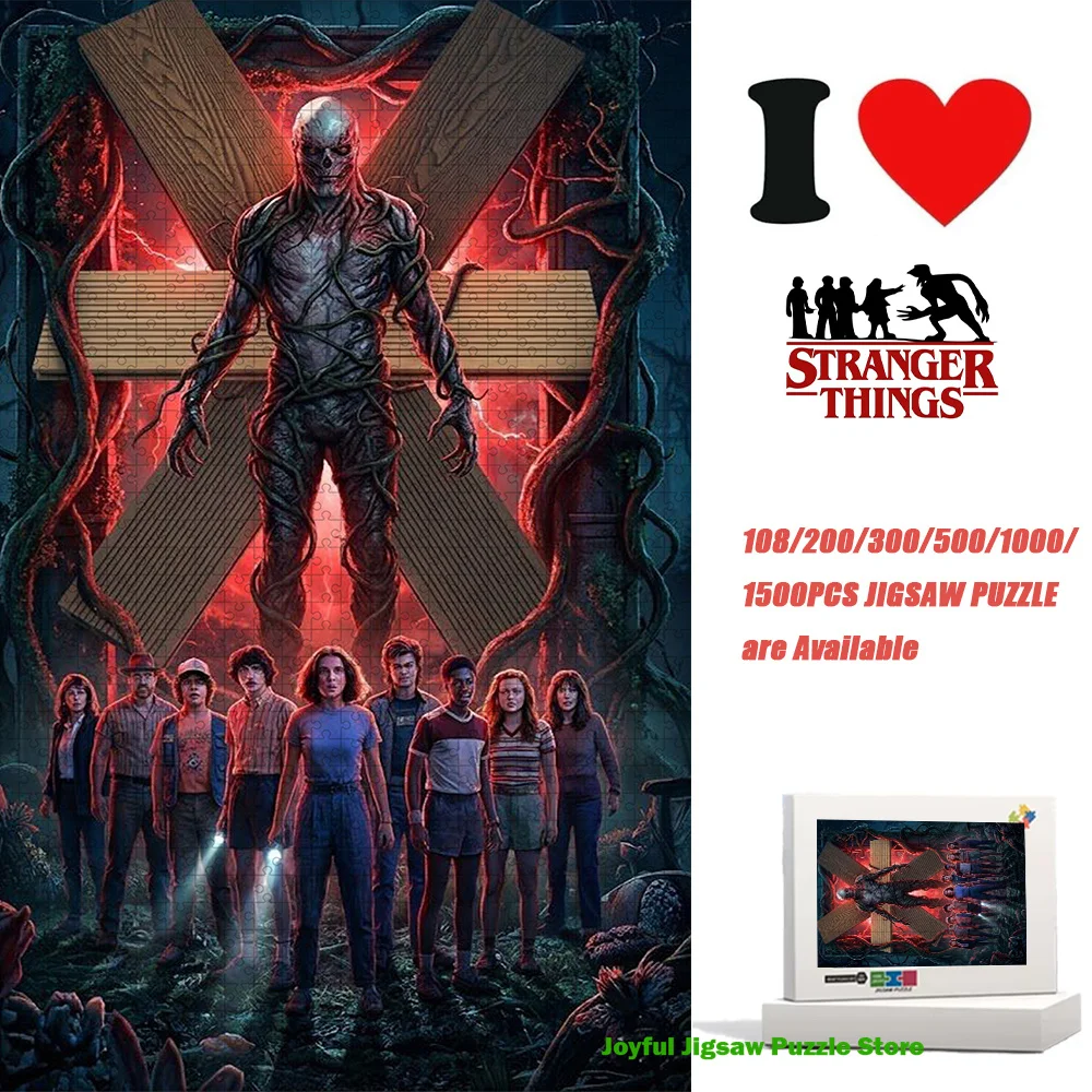 

Пазл «Очень странные дела»: Группа против Векны, идеальный подарок на день рождения и Рождество для фанатов телесериалов, украшение для дома