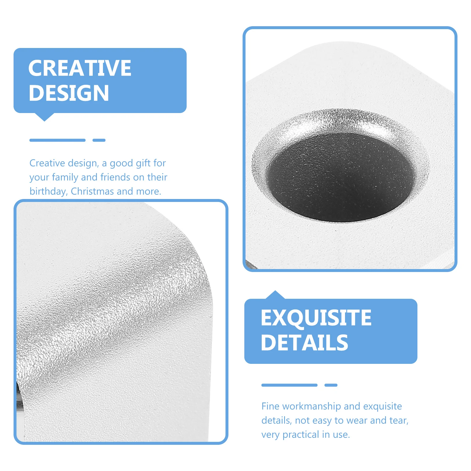 Cube Pen Holder Premium Metal Single Pen Stand For Office Home School Desktop Storage Base Quill-Pen Rest Stand