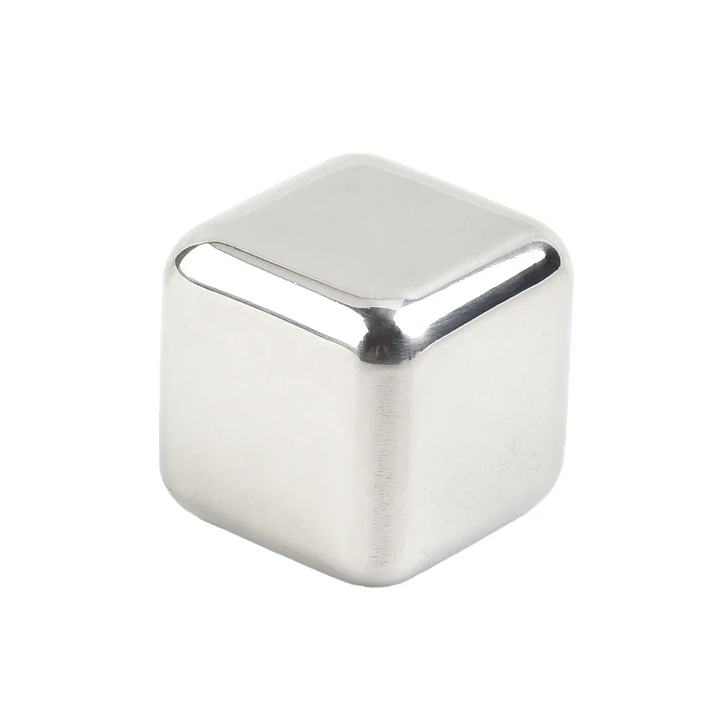 Cube Steel Ice Cube 1 X 2.7x2.7x2.7cm Food-grade Never Dilute For Whiskey Wine Quality Is Guaranteed Brand New