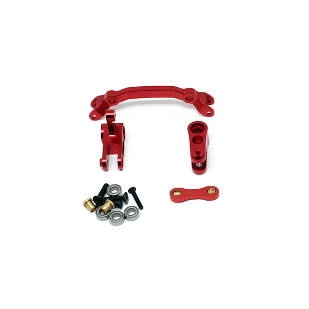 

Suitable for RC RC Car 1/10 ARRMA Tang Tang, Jushi, Voltex, Small Typhoon, Granite Universal Steering Group, Blue/Red