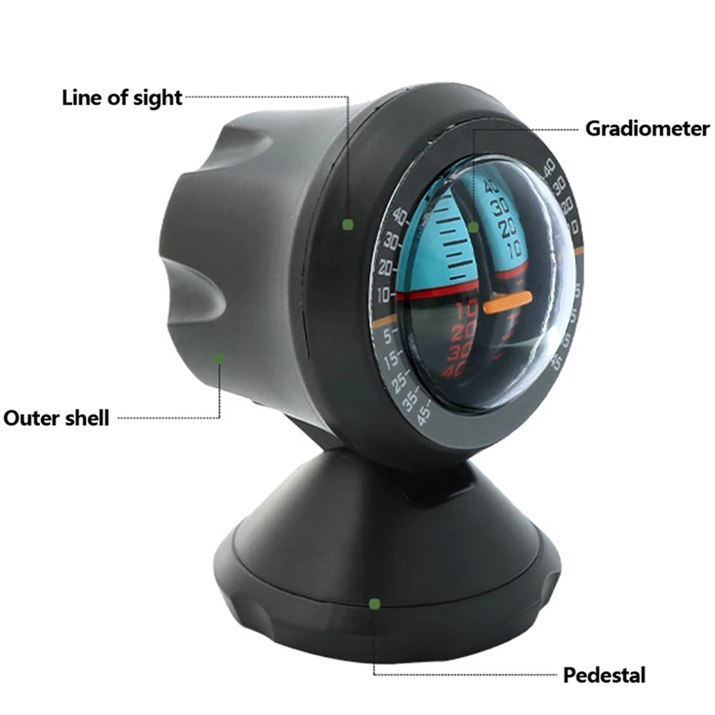 سيارة المنحدر الميل مستوى الميل مقياس المؤشر المنحدر متر التدرج موازن متعدد الوظائف للتخييم في الهواء الطلق