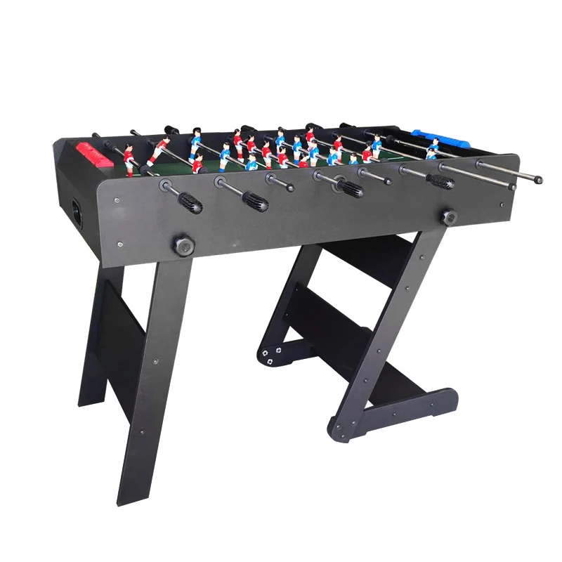 Foldable leg baby foot game 4FT soccer table cheap foosball football table for sale