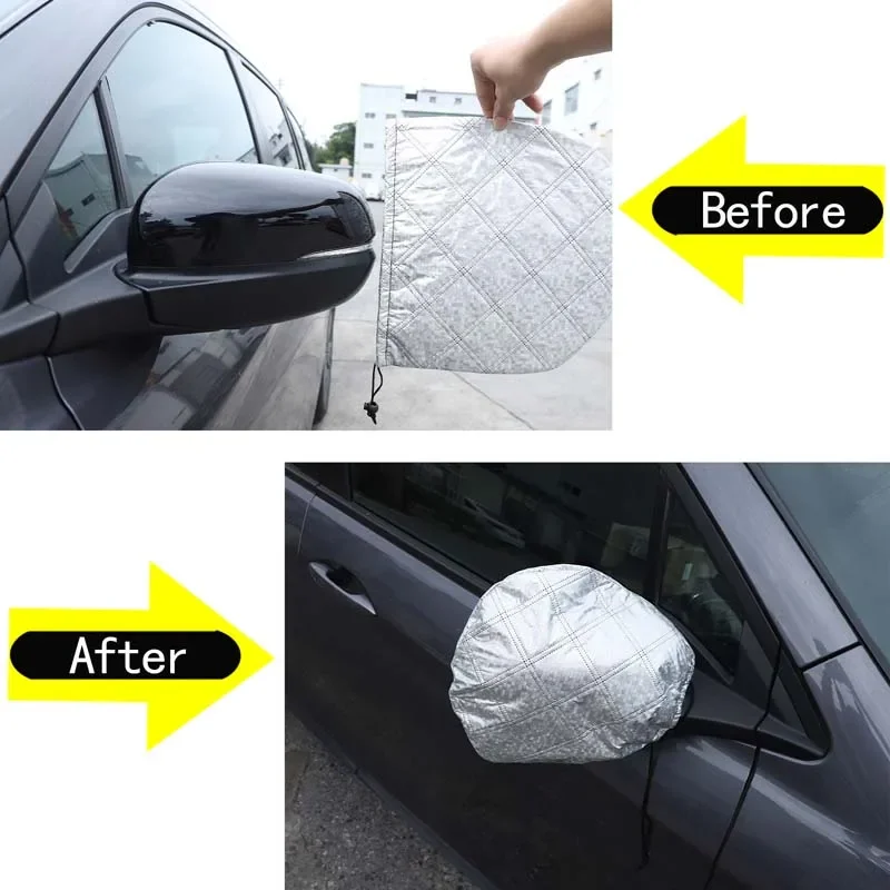 Car Rearview Mirror Protective Cover for Honda Pilot 15-22 Composite Material Frost-Proof Snow-Proof Reflector Cover Accessories