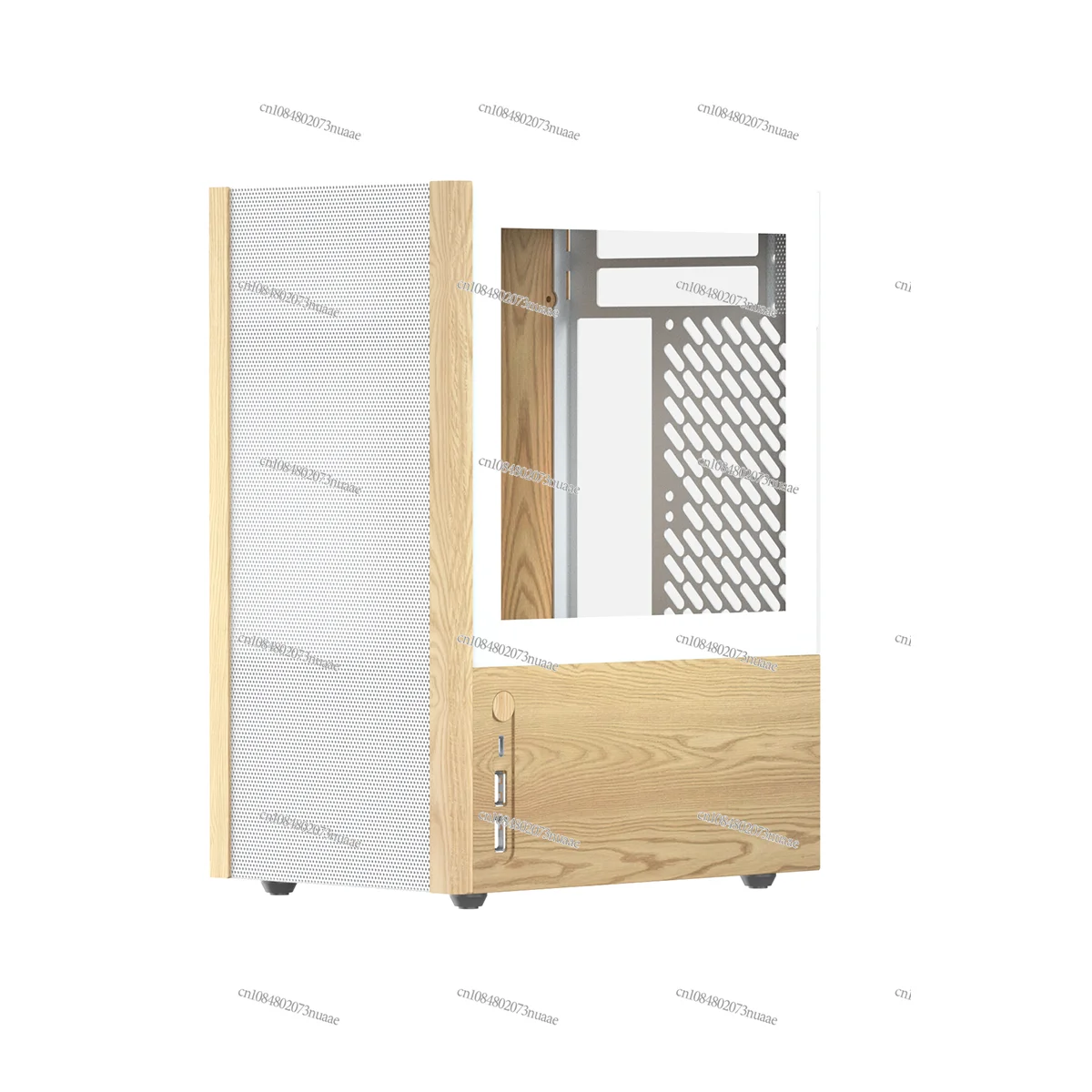 

Mesh White SFX Desktop Plug-in Chassis [Rider R2] ITX Aluminum Alloy CNC Tower Air-Cooled Portable
