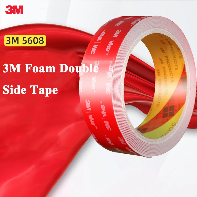 

3M Double-Sided Adhesive 5608Vhb High Viscosity Strong Foam Tape Waterproof High Temperature Resistant Foam 3M Tape for Vehicles