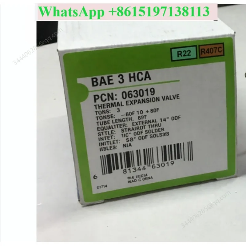 Thermal expansion valve BAE3HCA/9KW/R22/R407C