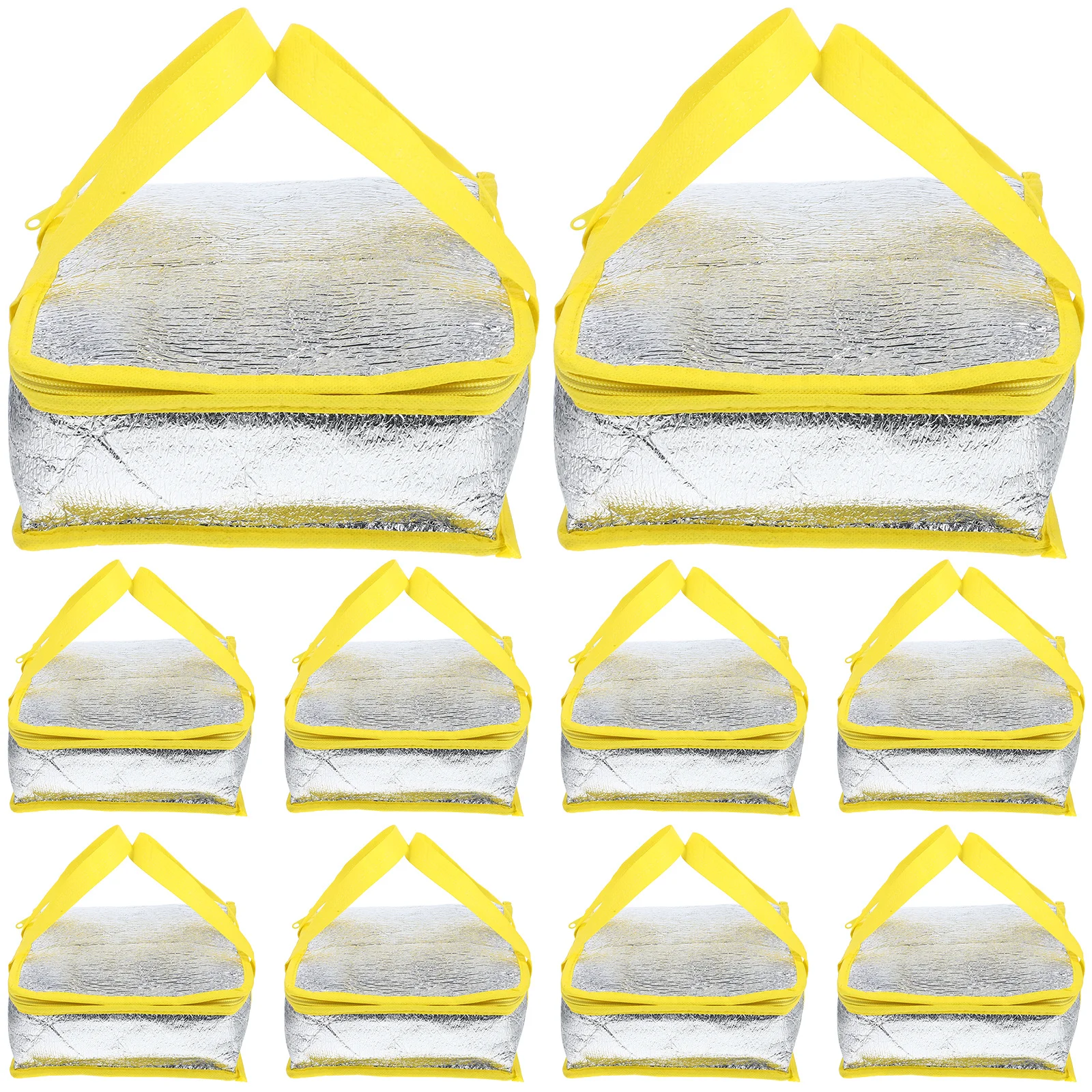 

10Pcs Pizza Insulated Bags Delivery Thermal Bags Heat Retention Large Cooler Reusable Food Transport Pizza Bag