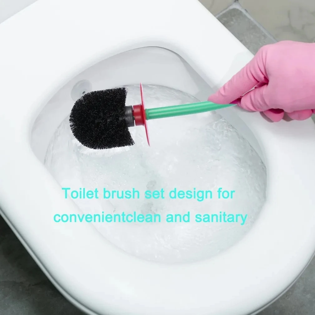 Toilet Brush Cherry Shape Lavatory Brush Holder Set Toilet Borstel Cepillo Wc Creative Lovely Lavatory Brush Toilet Cleaning