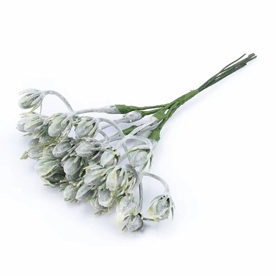 

1Pc Artificial Plant Decorative Flowers Wreath Vase Home Room Decor Christmas Party Scrapbook Table Various Centrepiece Ornament