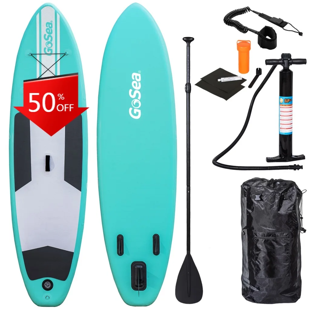 Adventure GOSEA Inflatable Stand Up Paddle Board Complete with Paddle & Leg Leash