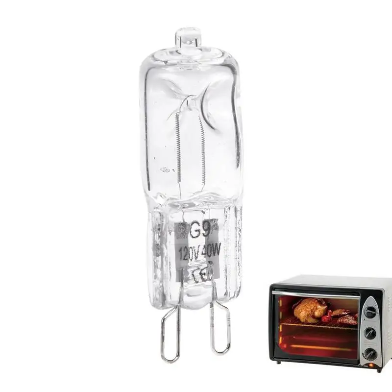 Lampu oven dapur G9, bohlam cahaya Steamer G9 suhu tinggi 40w 220 derajat untuk Dapur 1 buah 350 V