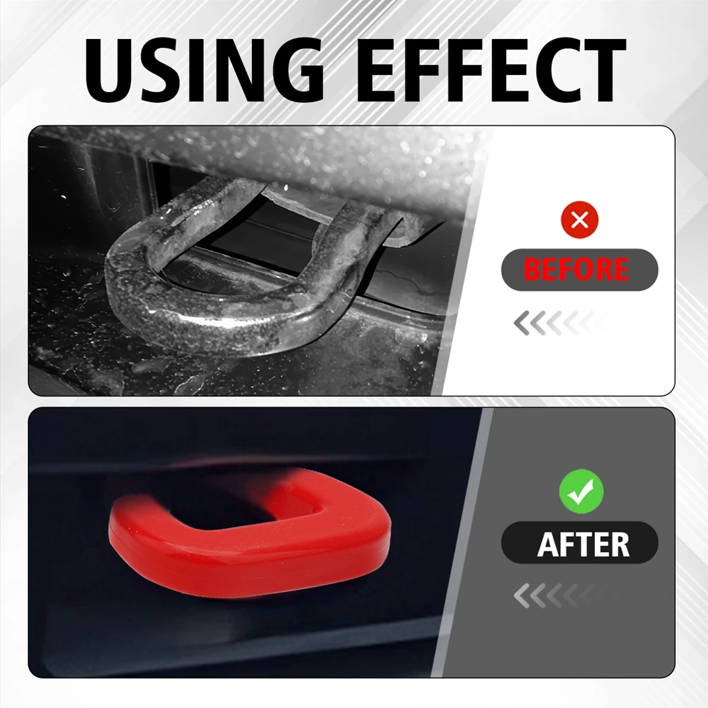 2PCS Trailer Hook Protective Cover For Colorado Z71 ZR2/for GMC Canyon 2023-2025 Front Waterproof Tow Hook Decoration Shell - view 4
