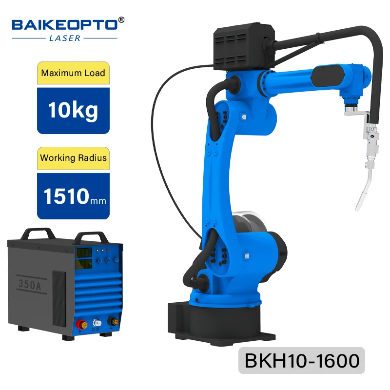 BKH10-1600 Industrial 6-axis Welding Robot Traditional Arc Welding Spot Welding TIG MIG Welding Robot Customized Robot Arm